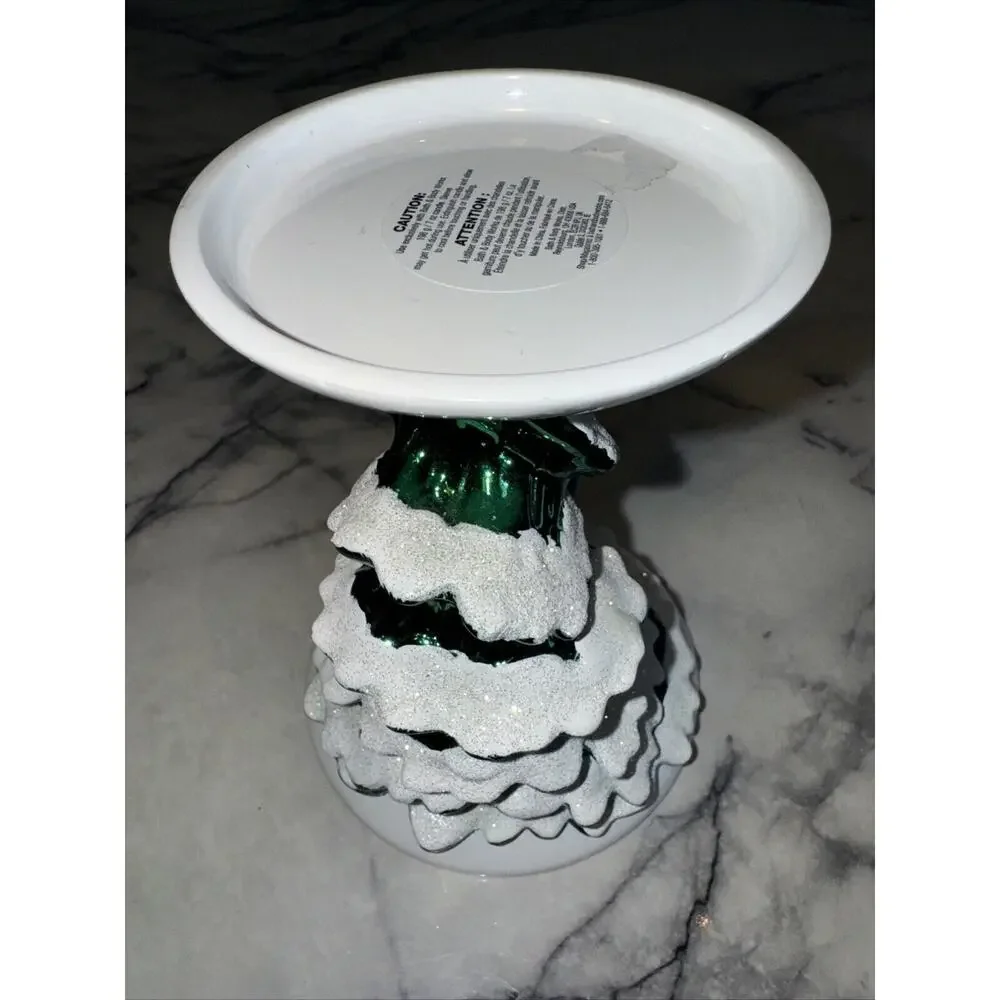NEW Bath And Body Works Christmas TREE MOUSE Single Wick Candle Pedestal Holder - Picture 4 of 10